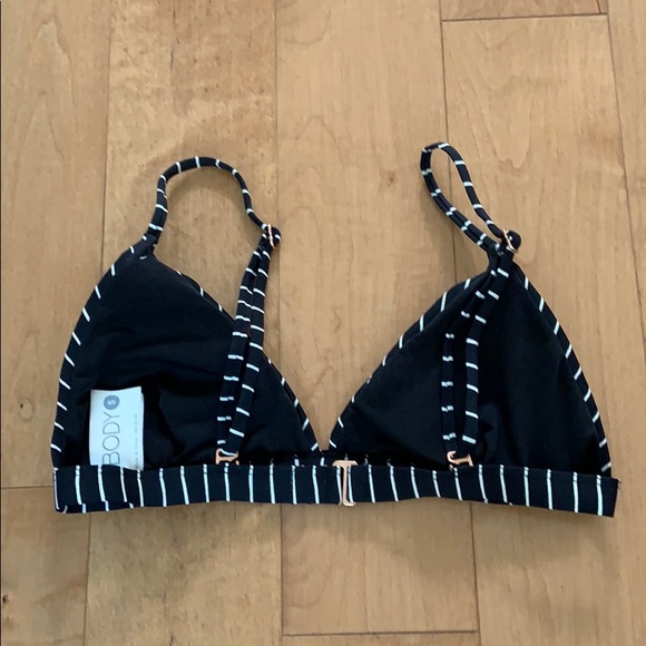 Striped triangle bikini top - Picture 2 of 2